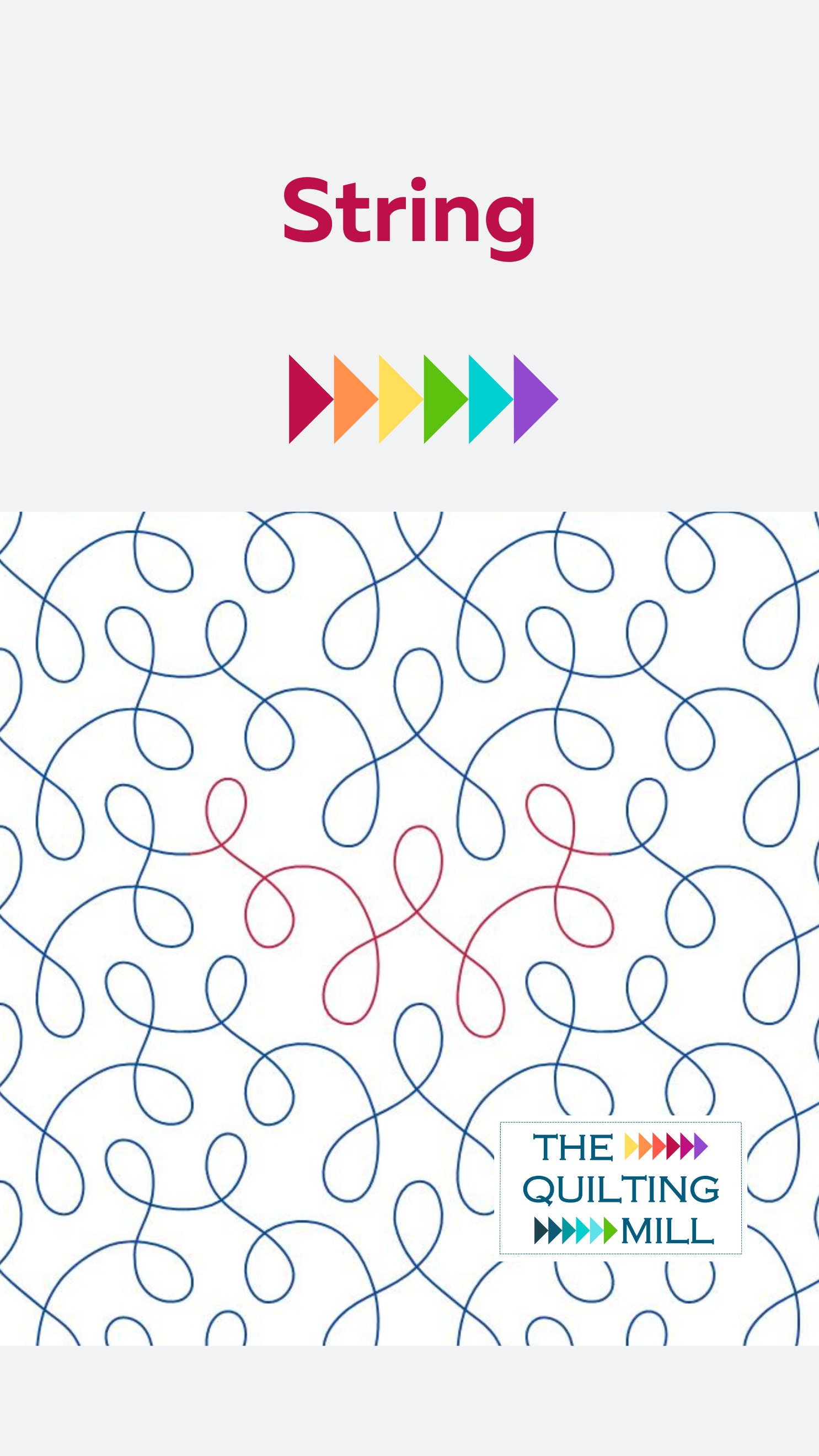 String – Longarm Quilt Pattern Digital With Loops & Curves | Digital ...