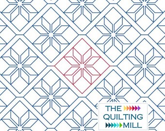 Fair Isle Simple - Christmas Digital Pantograph | Easy Quilting Pattern for Holiday Quilts
