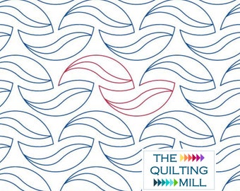 Glass Marbles - Digital Pantograph | Longarm Quilting Design | Smooth Wave Pattern for Quilting Machines