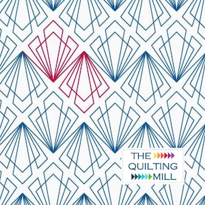 Gemstone Cut - Digital Longarm Quilting Design for Edge to Edge Pantograph