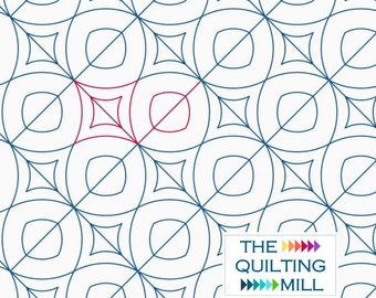 Funhouse Mirrors - Longarm Pantograph | Geometric Quilting Design for Modern Quilts | Digital Download for Quilting Machines