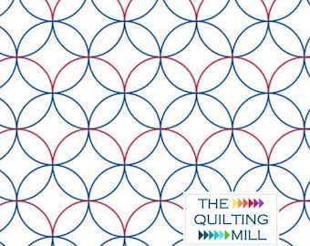 No Backtrack Orange Peel Longarm Quilting Design | Modern Circle Pattern | Digital Quilting Download for Longarm Machines