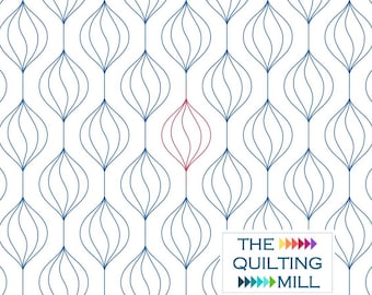 Spinning Beads - Digital  Pantograph | Longarm Quilting Design | Teardrop Quilting Pattern