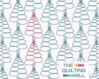Scribbled Tannenbaum - Digital Quilting Pantograph | Whimsical Christmas Tree Pattern | Perfect for Longarm Quilting