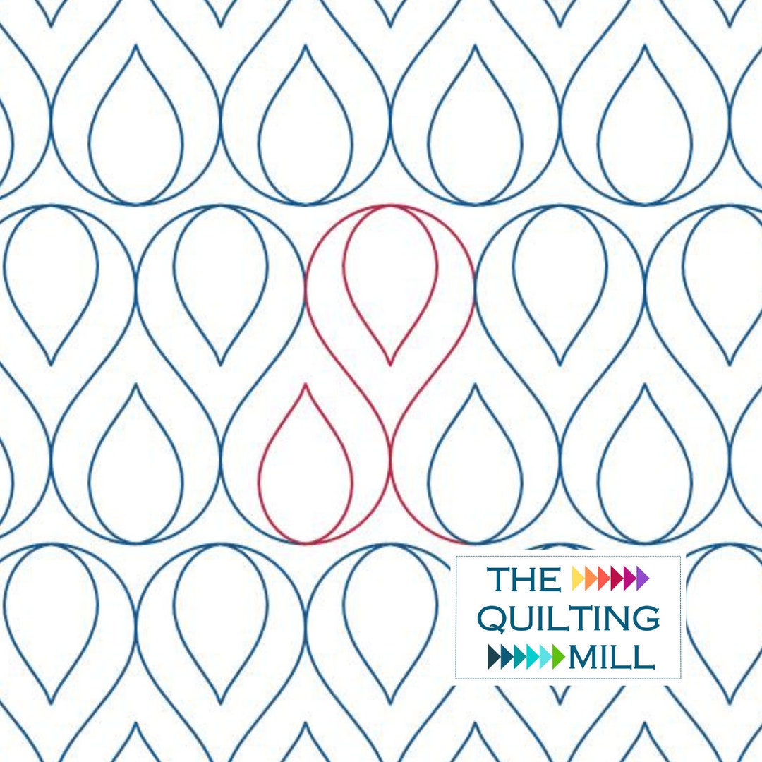 Rain Drops – Smooth Ribbon-style Digital Pantograph for Longarm ...