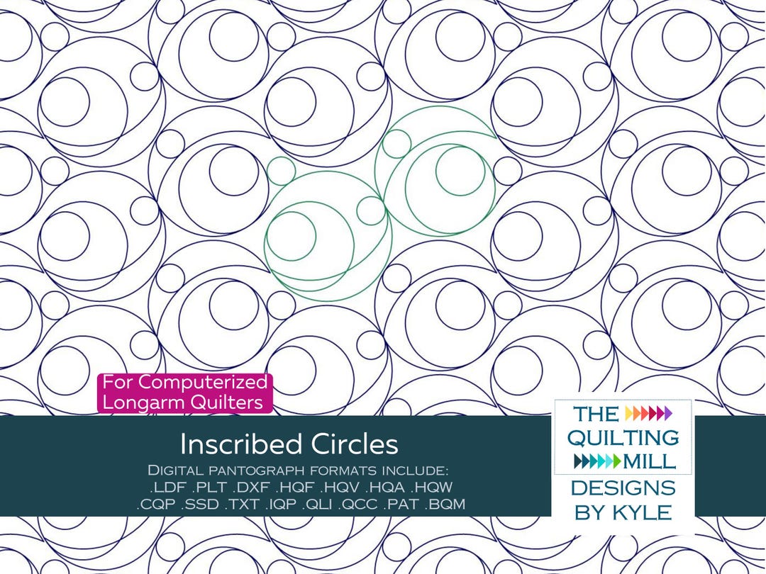 Inscribed Circles - Quilting Pantograph | Digital Longarm Design ...