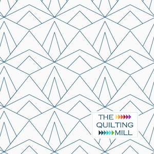 Mountain Range - Longarm Quilting Design | Geometric Triangle Quilting and Embroidery Pattern | Digital Pantograph for Quilting Machines
