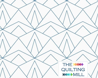 Mountain Range - Longarm Quilting Design | Geometric Triangle Quilting and Embroidery Pattern | Digital Pantograph for Quilting Machines