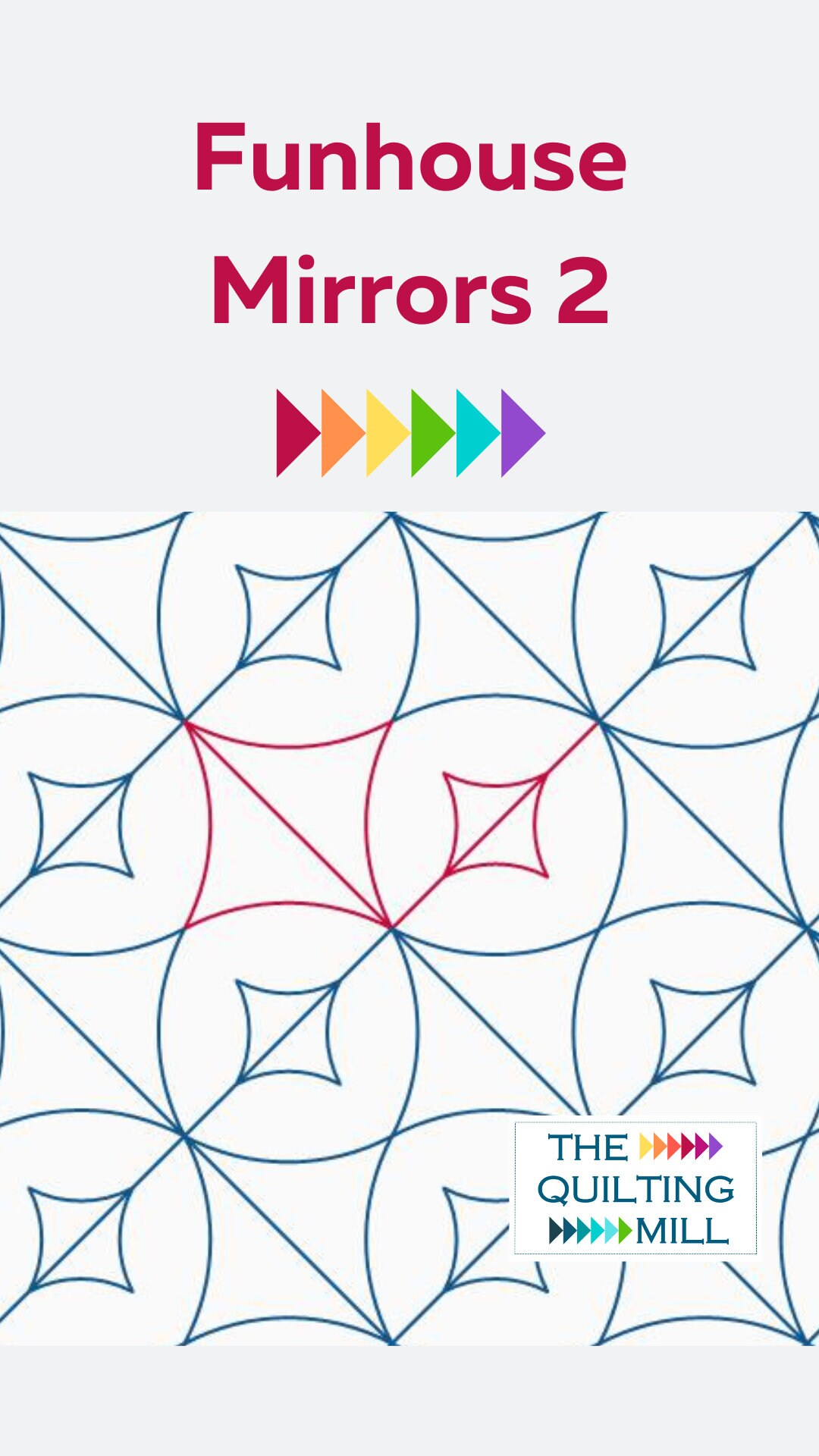 Tileable Funhouse Pattern Funhouse Mirrors 2 - Digital Pantograph | Starburst Longarm Quilting ...