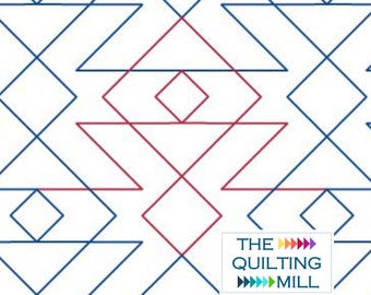 Toy Drum Advanced Geometric Digital Pantograph | Longarm Quilting Pattern, Edge‑to‑Edge Quilt Design for Experienced Quilters