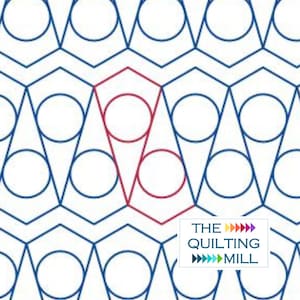 Nickelcade - Conception numérique de courtepointe à bras longs pour pantographe bord à bord