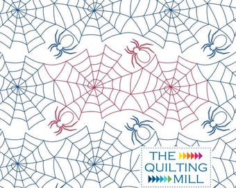 Spider Silk - Halloween Quilting Pantograph | Spider Web Quilt Pattern