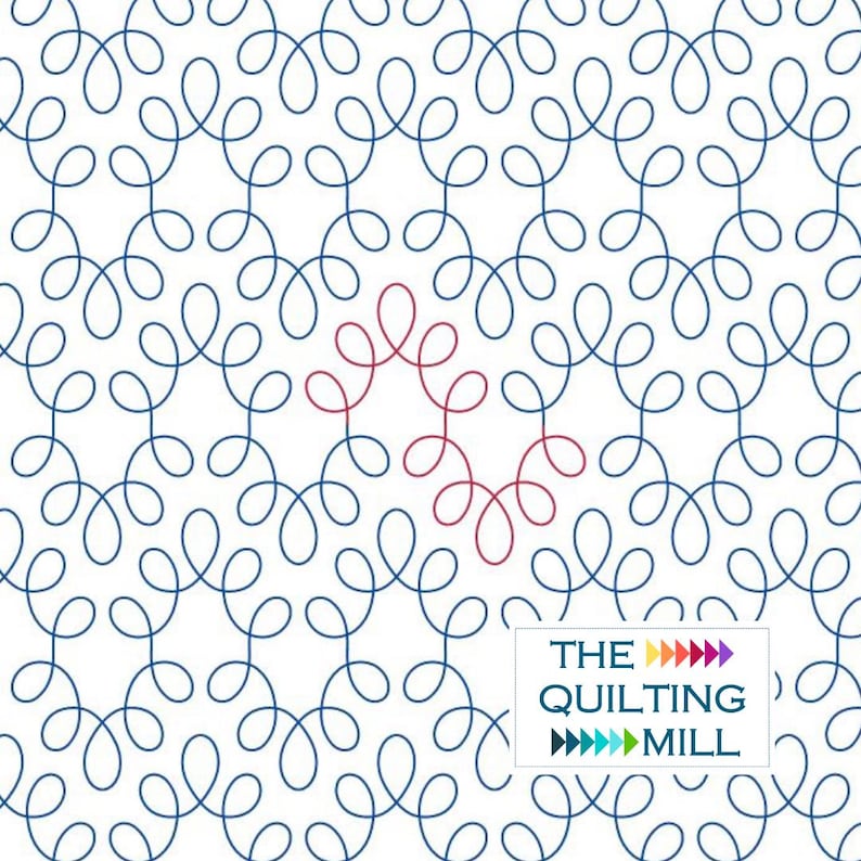 Loop-de-double Digital Pantograph | Fun & Playful Loop Quilting Pattern ...
