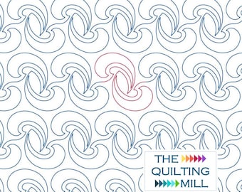 Cirque - Self-Print Paper Pantograph Design for Longarm Quilting | Swirl Quilt Pantograph Printable | DIY Quilting Pattern Download