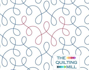 String – Longarm Quilt Pattern Digital with Loops & Curves | Digital Pantograph Download for Longarm Machine