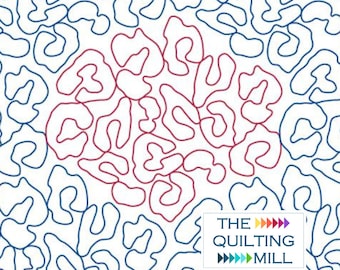 Seeing Spots - Digital Quilting Pantograph for Longarm - Whimsical Leopard Print Design | E2E Pattern for Quilters