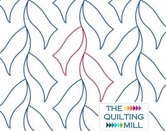 Foxglove - Digital Longarm Pantograph | Floral Quilt Pattern | E2E Quilting Design for Longarm Machines | Instant Download