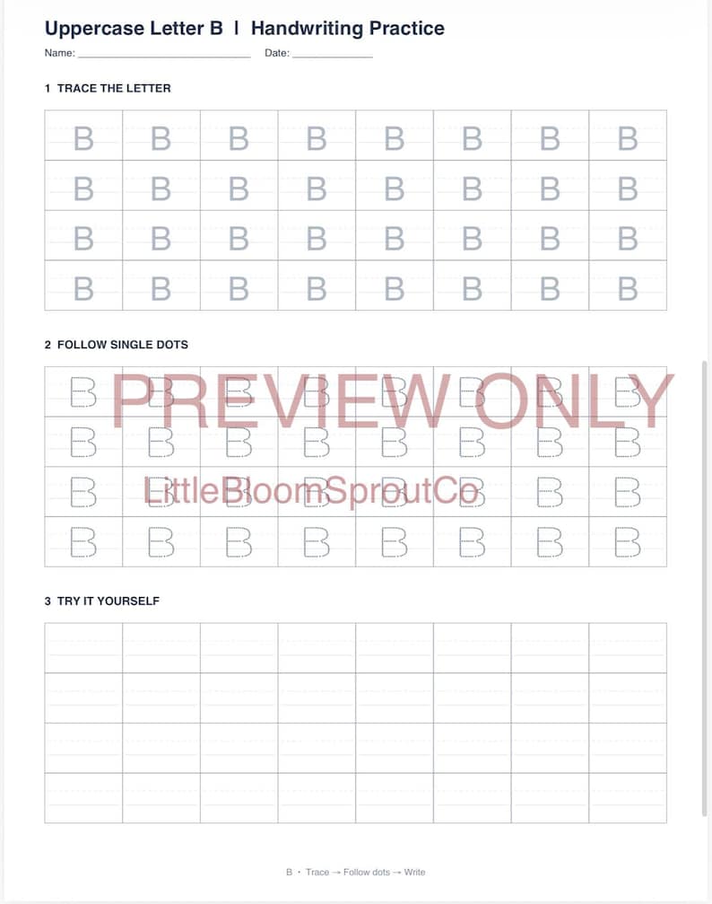 Alphabet Tracing Worksheets A-Z | Uppercase & Lowercase Letter Practice