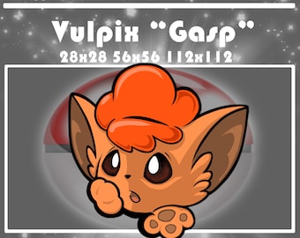 Twitch Emote : Vulpix "Gasp"