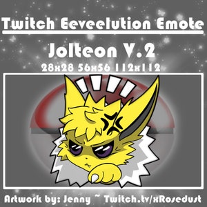 Twitch Emote: Intense Gamer Jolteon