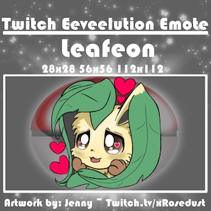 Twitch Emote - Infatuated Leafeon