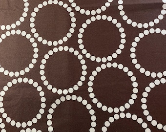 Red Letter Day fabric Pearl Dots Brown, first printing