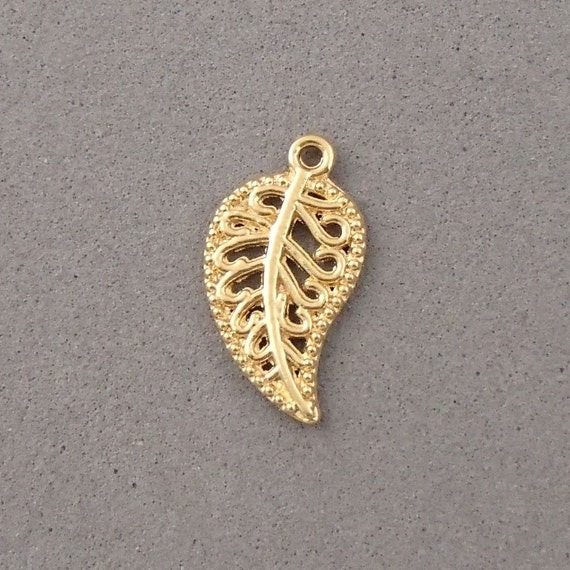 14K Gold Plated Cross charm pendant spacer bracelet necklace loose bead 6233