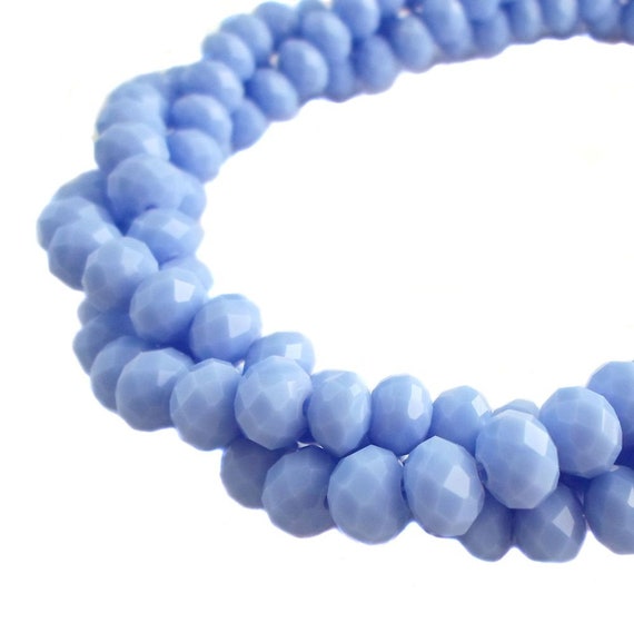 144 OPAQUE AB PURPLE CRYSTAL FACETED RONDELLE BEADS~8mm~Bracelets STRAND