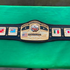 Nwa Domed Globe championship plates belt 4mm plates thinkess