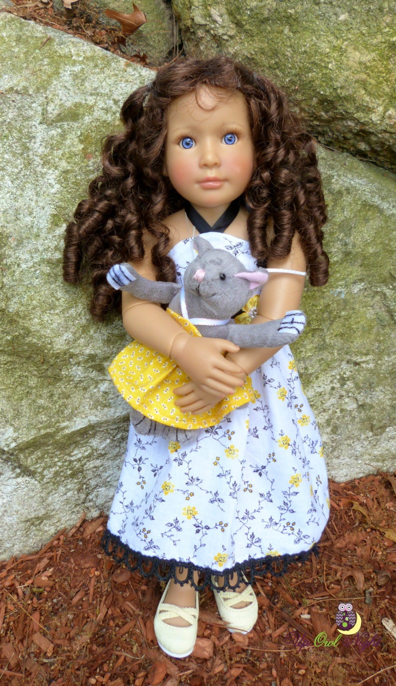 Dress Fits Kidz N Cats Dolls Yellow and White Sundress - Etsy