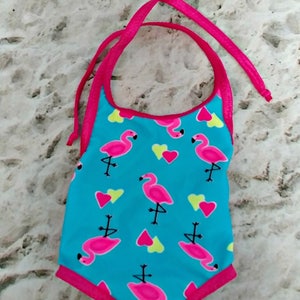 Doll Flamingo Print Bathing Suit American Made to Fit Your 18 Girl Doll image 9