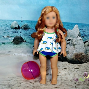 Doll Bathing Suit -- Duck Print -- American Made for Your 18" Girl Doll