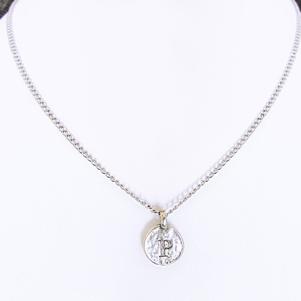 Letter P Necklace Etsy