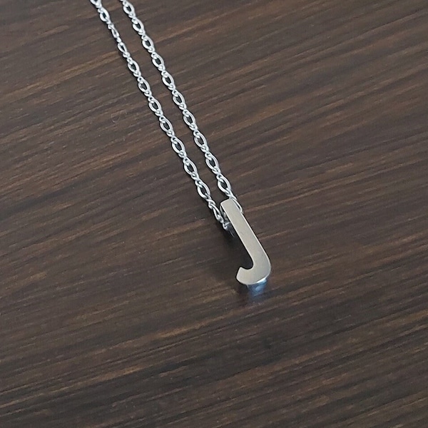 J Necklace Etsy