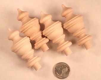 Clock Finial, Solid Maple Ready to stain MF1