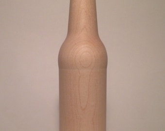 Wood Beer Bottle