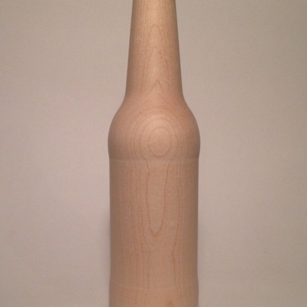 Wood Beer Bottle