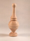Bed Post/clock finial 6-3/8 inches tall Maple unfinished sanded to 220 grit
