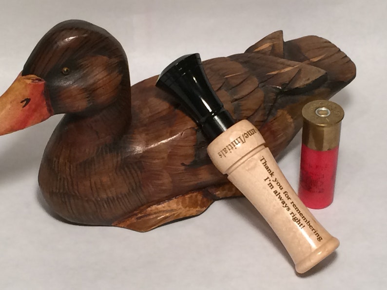 Personalized Single Reed Duck Call Laser Engraved With Your Etsy