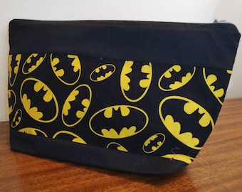 DC Comics \Batman \Pencil Case \Notions Bag \Makeup Bag \Traveling Case \Brush holder \Change Purse \Wallet \Back to School \Gift\Kid's Gift