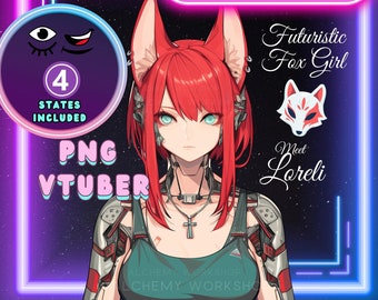 Loreli- VTuber Avatar For Gaming Streaming | Premade Png Tuber model | premade vtuber model, PNGtuber, PNG tuber, Discord Twitch Streamer