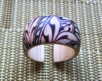 Textile Design (Owen Jones) -- wood finger ring