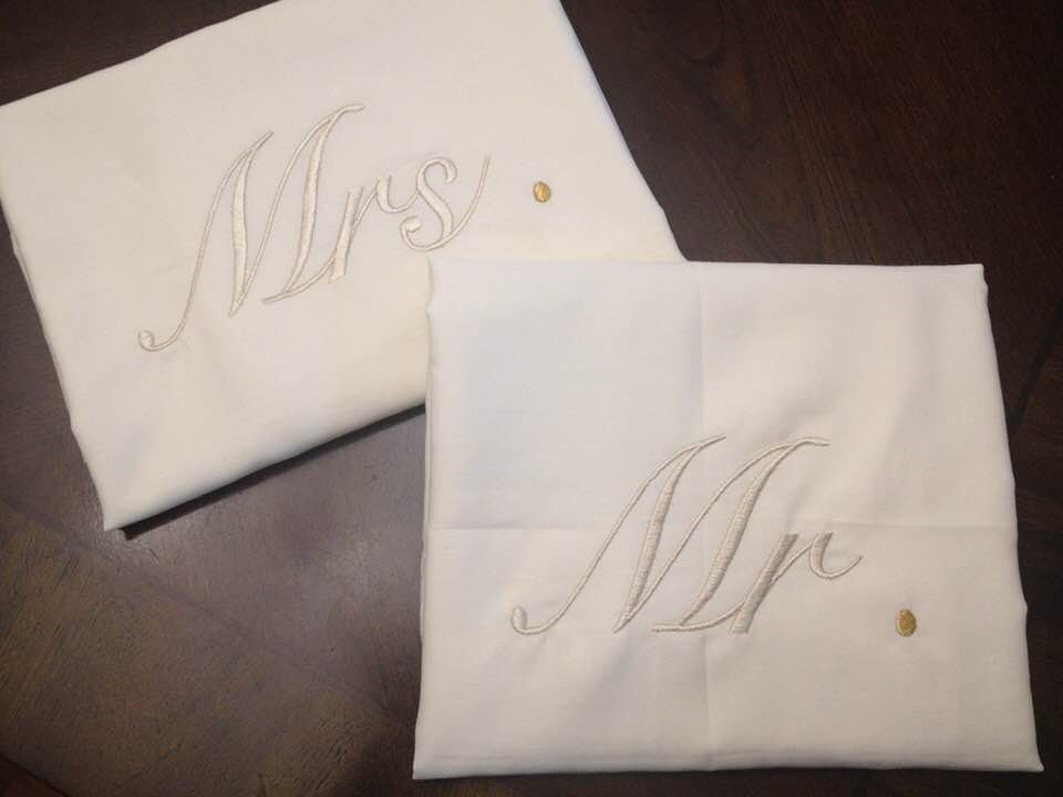 Personalized Mr. & Mrs. Pillow Cases | Etsy