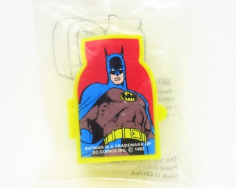 Vintage Unused 1982 Batman Plastic Toothbrush Holder in Original Package Retro DC Comic Book Hero, Caped Crusader, Nostalgic, Bathroom Decor