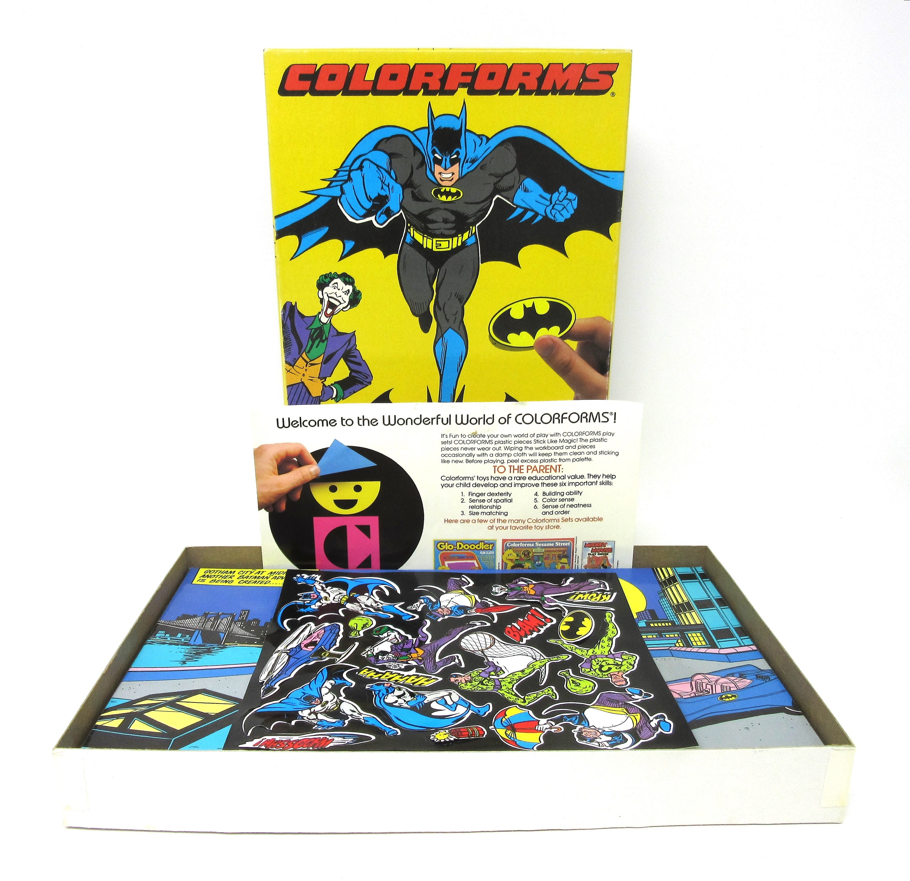 1993 Colorforms Batman The Animated Series Adventure Set (1A)