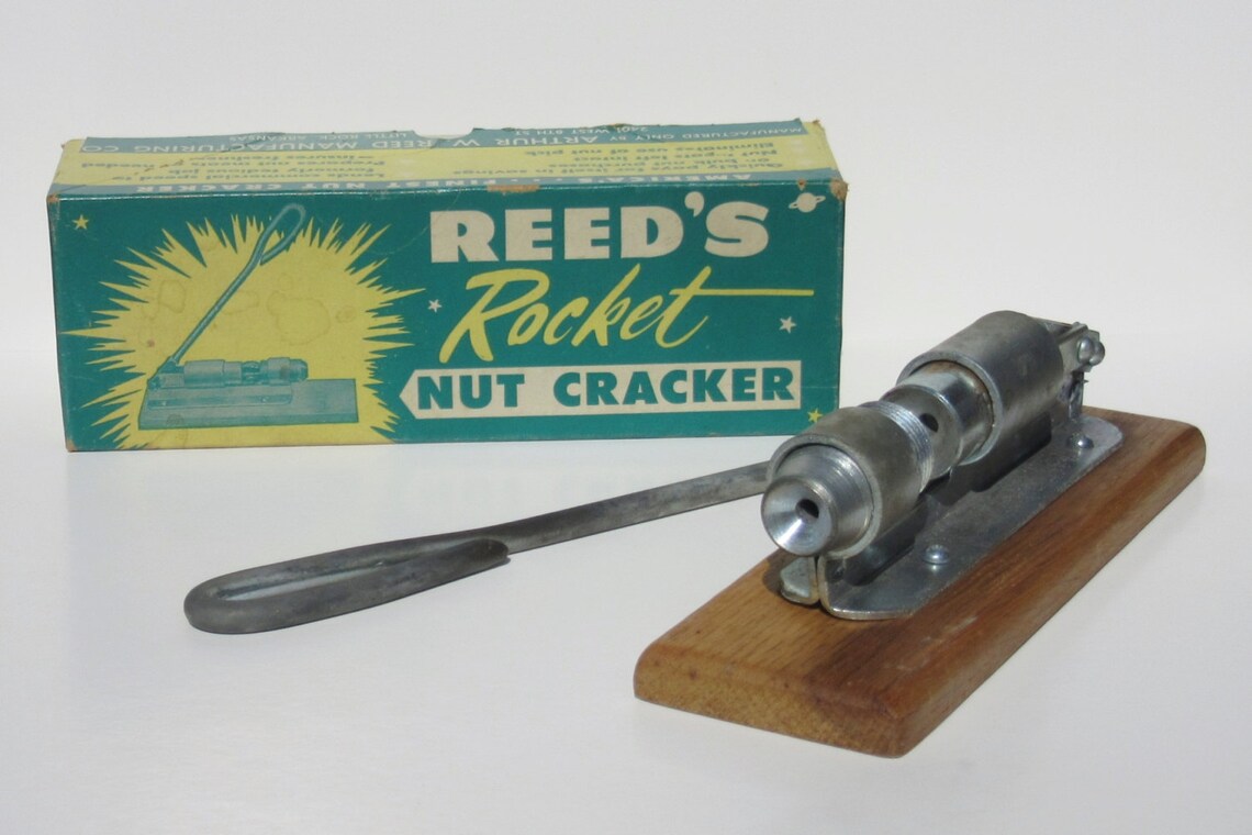 Vintage Reed's Rocket Nut Cracker with Original Box Retro Etsy