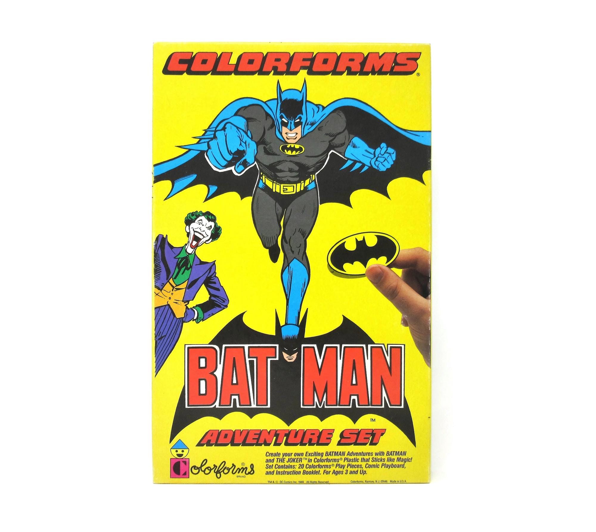 Vintage Batman Colorforms Toy Complete Set With Original Box Comic