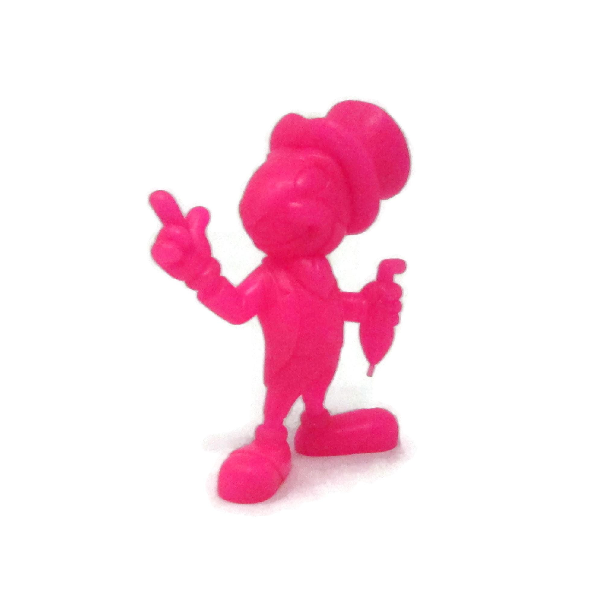 Vintage Walt Disney World Pink Jiminy Cricket Hard Plastic Toy