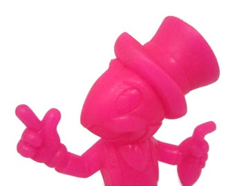 Vintage Walt Disney World Pink Jiminy Cricket Hard Plastic Toy