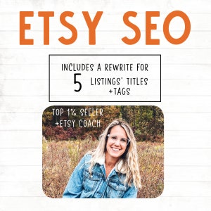 SEO, Etsy Expert, Etsy Consultant, Etsy Marketing, Title Tag Rewrites, SEO Help, Etsy One on One, Etsy SEO, Etsy Coach, Title and Tags Edits